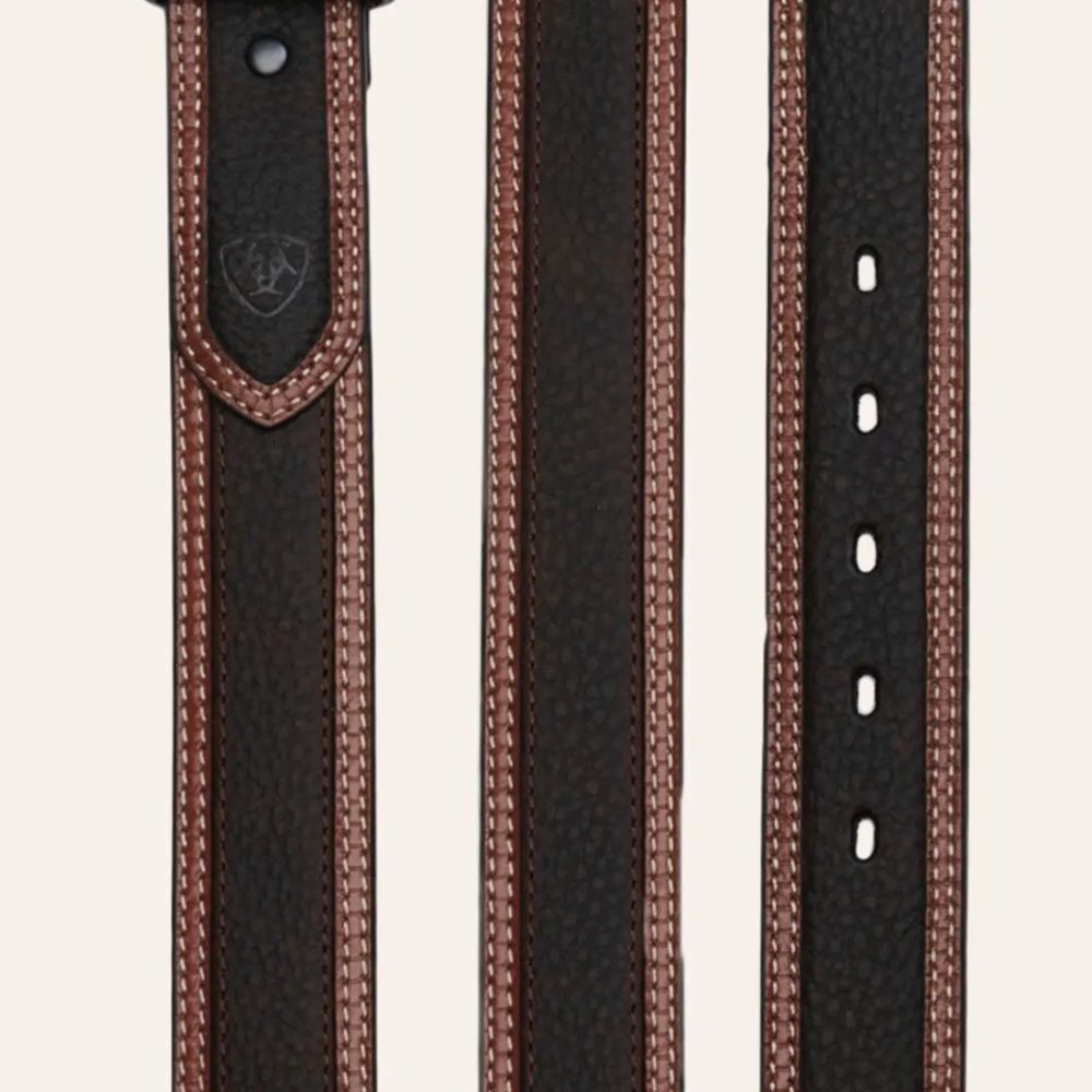 ARIAT MEN'S DIESEL BROWN CLASSIC LEATHER WESTERN BELT